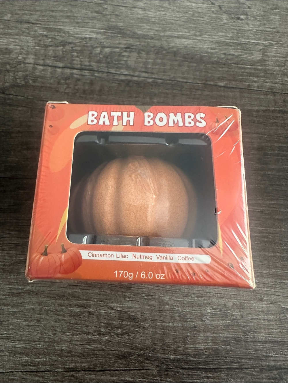 Newfeifan Bath Bomb Pumpkin
Cinnamon, Nutmeg, Vanilla & Coffee
